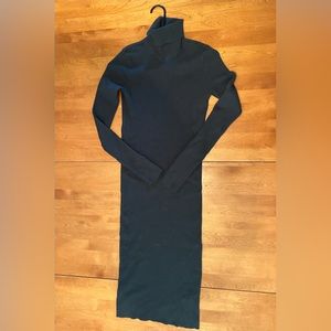 Express Body-con Turtleneck Ribbed Sweater Dress